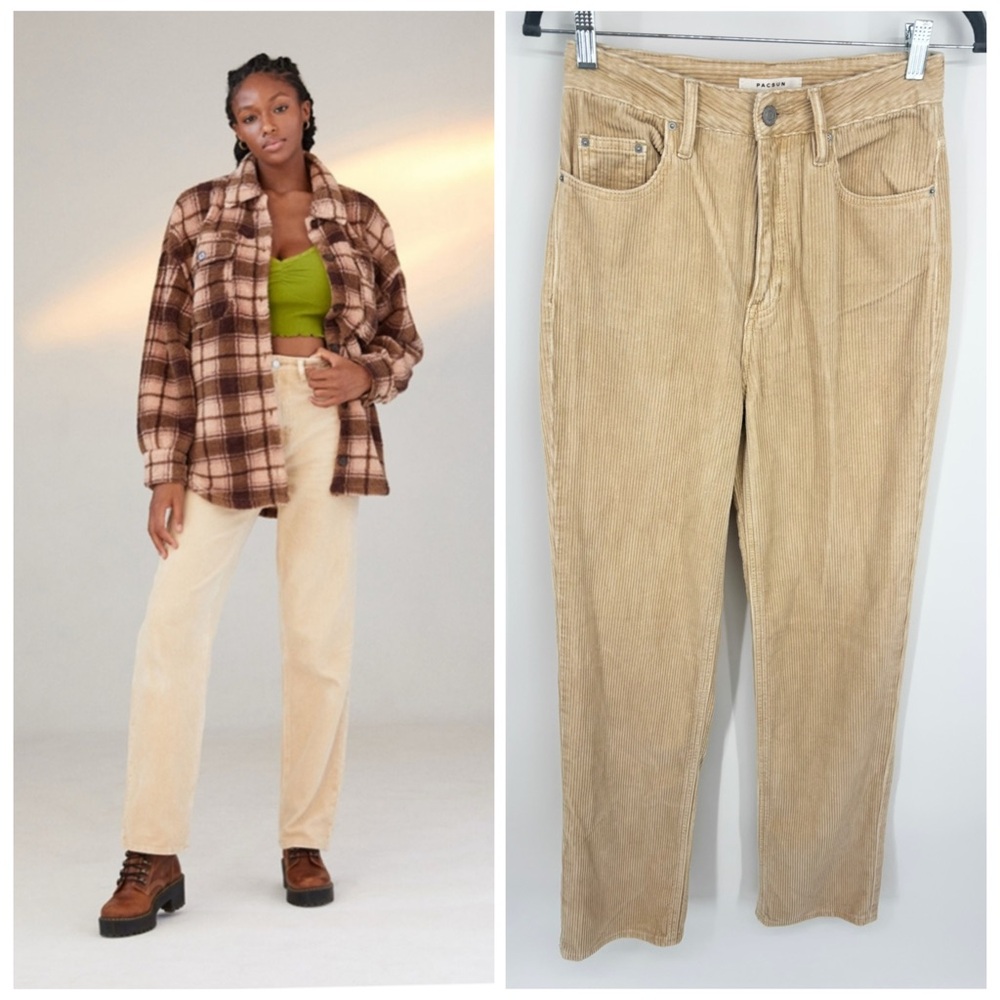 PacSun 90s Boyfriend Corduroy‎ Size 26 Straight Hazelnut
